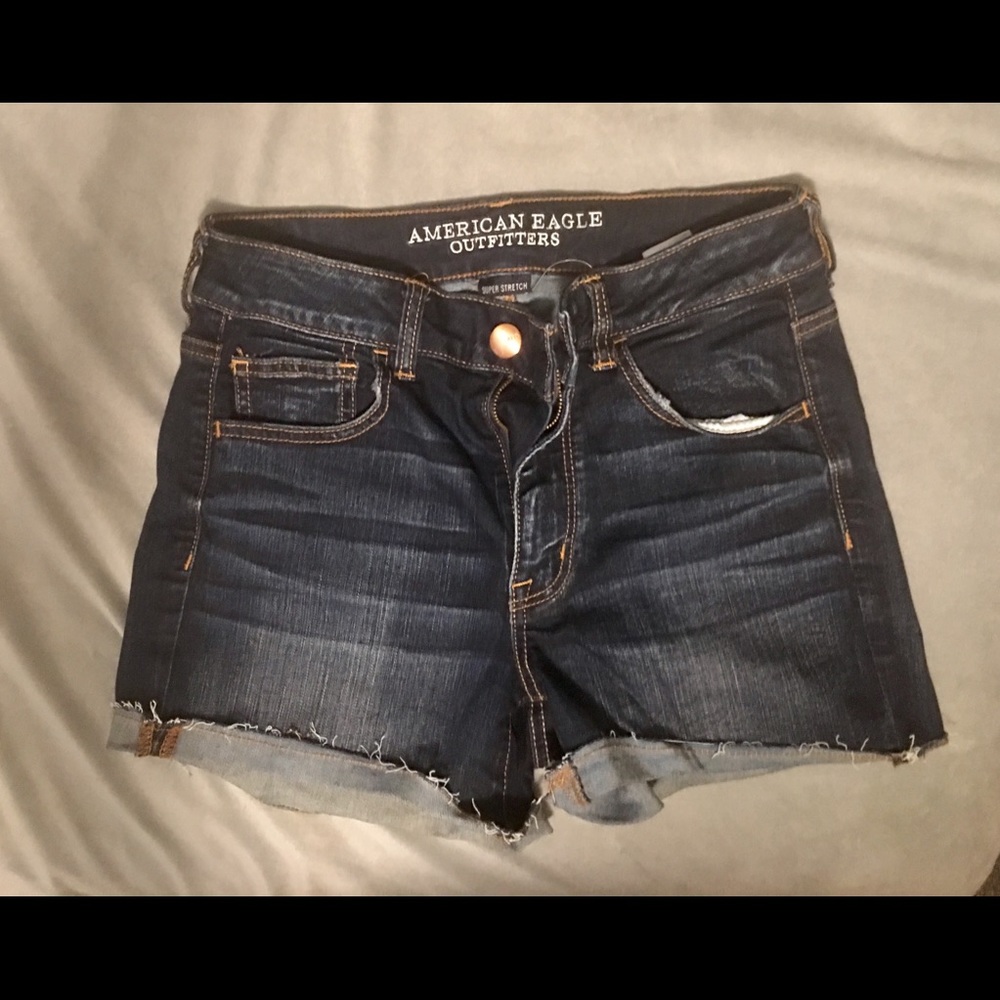 American Eagle Dark Wash Denim Shorts